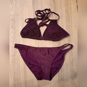 Purple Bikini Swimsuit Crochet